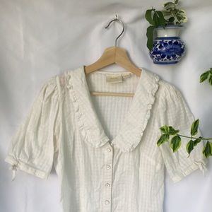 Maeve by Anthropologie Peter Pan Blouse 🌻🌛